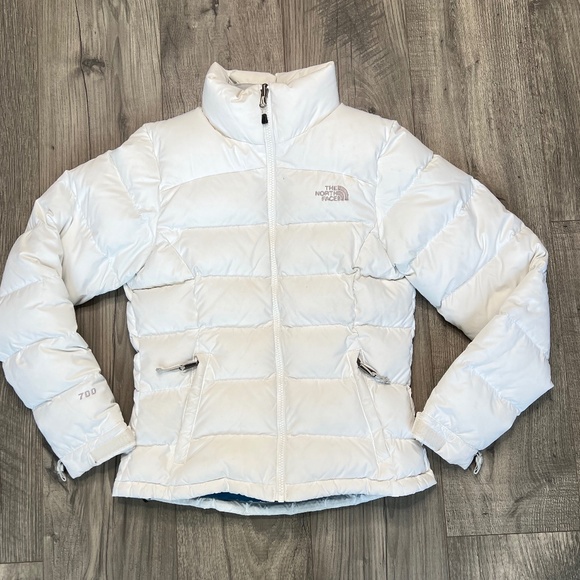 The North Face Women's 700 White Nuptse Goose Down Puffer Jacket Size XS $450 - Picture 15 of 16